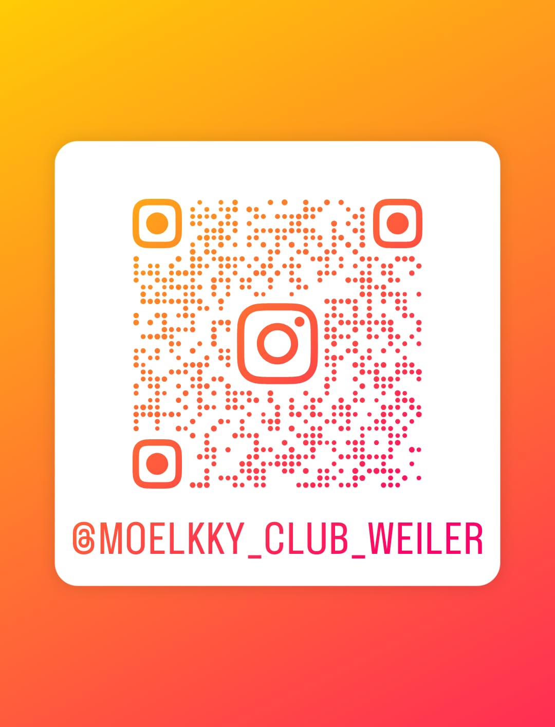 QR-Code zur Instagram-Seite des Mölkky-Club Weiler